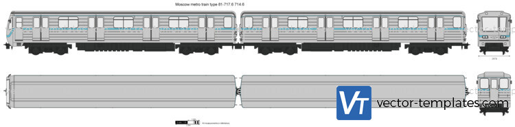 Moscow metro train type 81-717.6 714.6