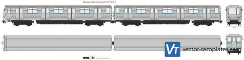 Moscow metro train type 81-717.6 714.6