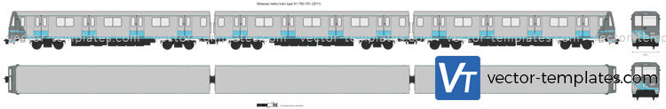 Moscow metro train type 81-760-761