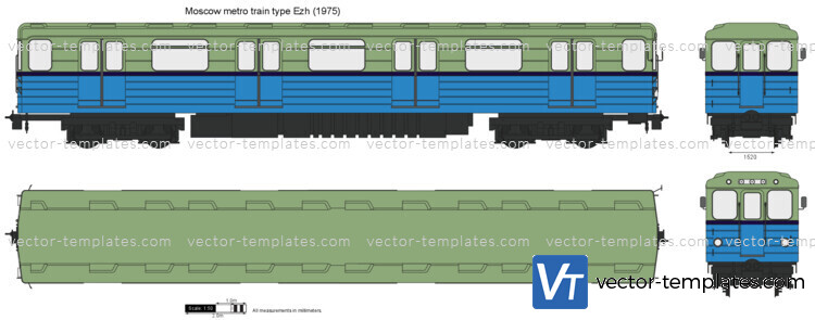 Moscow metro train type Ezh