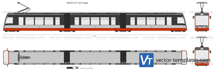 SKODA 15T Tram Prague