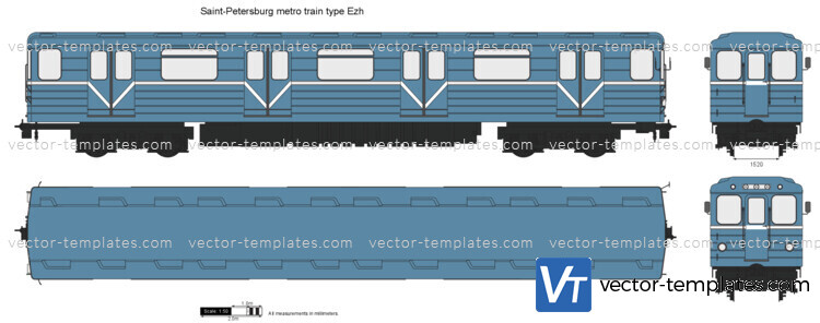 Saint-Petersburg metro train type Ezh