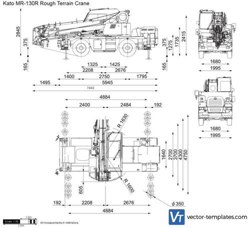 Kato MR-130R Rough Terrain Crane