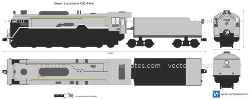Steam Locomotive C62 4-6-4
