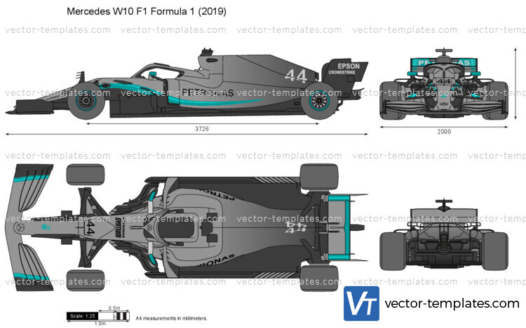 Mercedes W10 F1 Formula 1