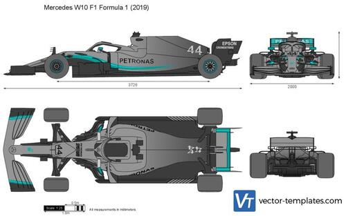 Mercedes W10 F1 Formula 1