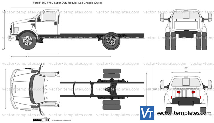 Ford F-650 F750 Super Duty Regular Cab Chassis