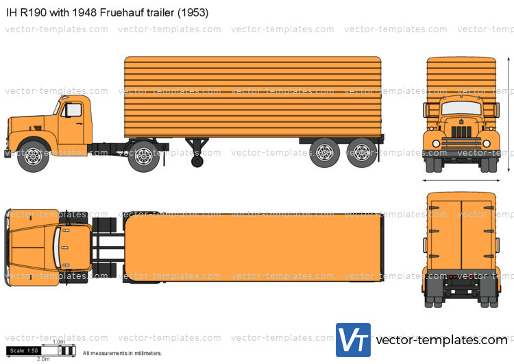 IH R190 with 1948 Fruehauf trailer