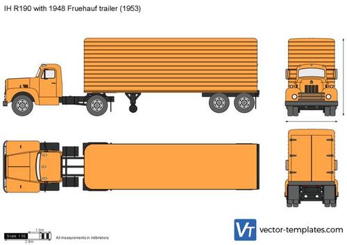 IH R190 with 1948 Fruehauf trailer