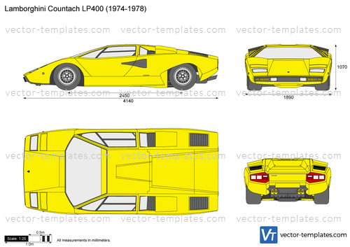 Templates - Cars - Lamborghini - Lamborghini Countach LP400