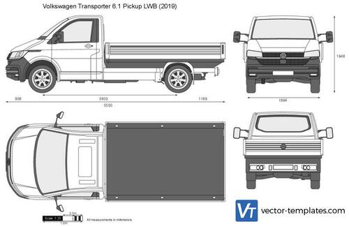 Volkswagen Transporter 6.1 Pickup LWB