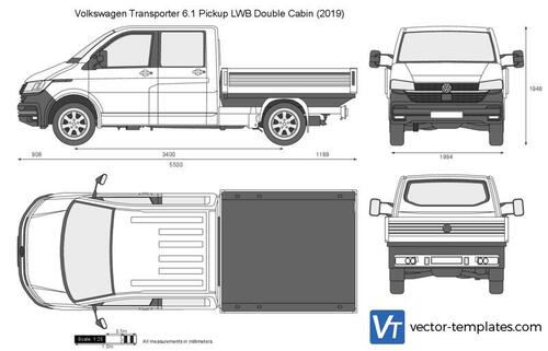 Volkswagen Transporter 6.1 Pickup LWB Double Cabin