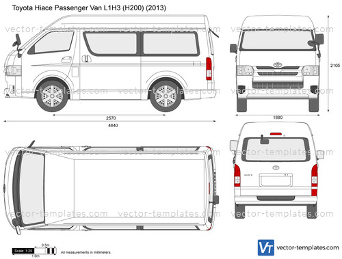 Toyota Hiace Passenger Van L1H3 H200