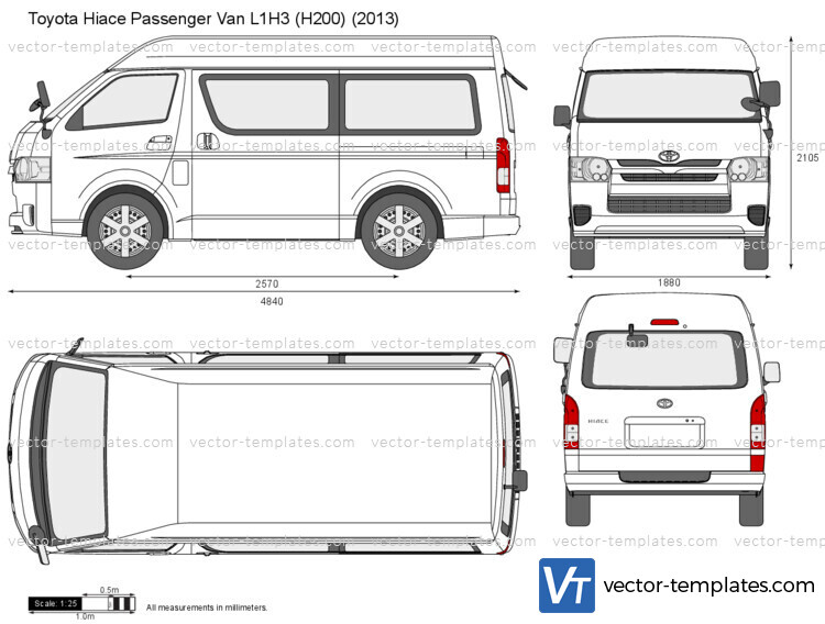 Toyota Hiace Passenger Van L1H3 H200