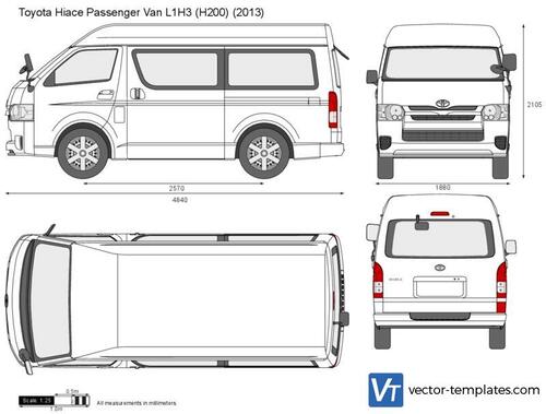 Toyota Hiace Passenger Van L1H3 H200