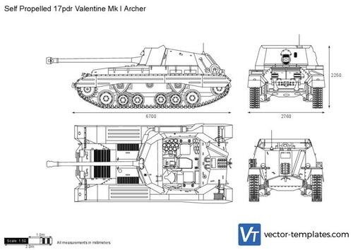 Self Propelled 17pdr Valentine Mk I Archer