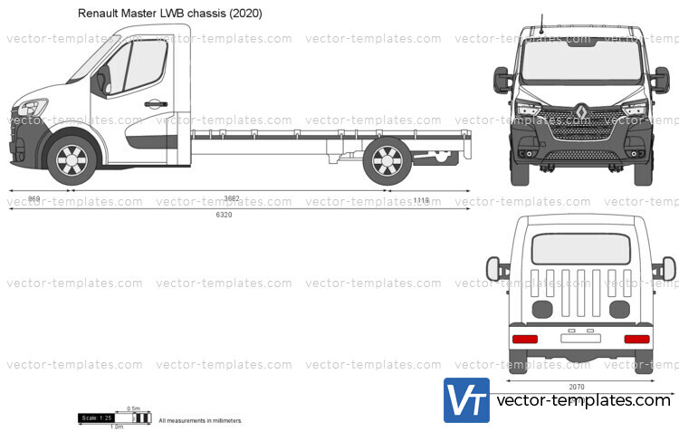 Renault Master LWB chassis