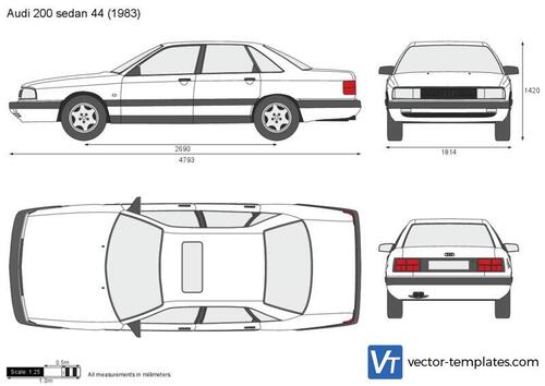 Audi 200 sedan 44