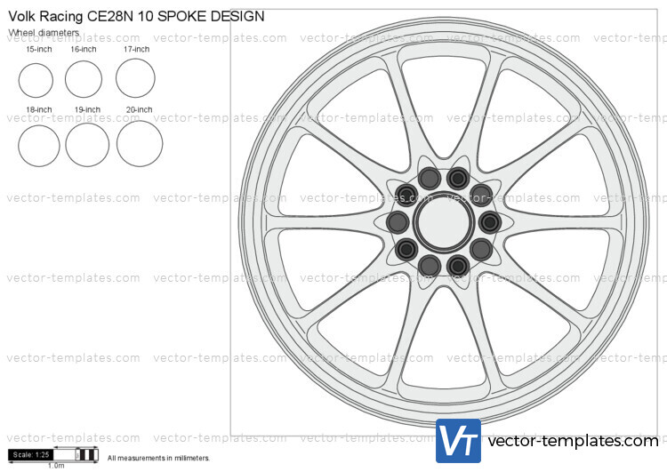 Volk Racing CE28N 10 SPOKE DESIGN