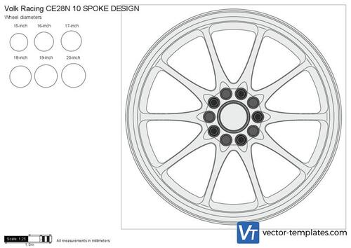 Volk Racing CE28N 10 SPOKE DESIGN