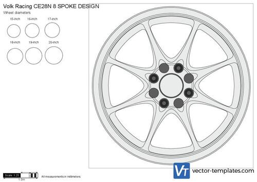 Volk Racing CE28N 8 SPOKE DESIGN