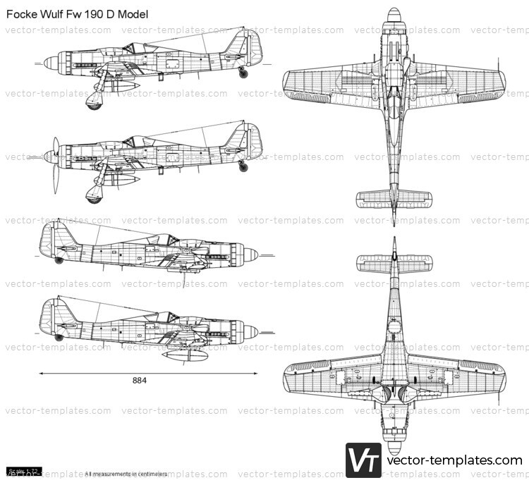 Focke Wulf Fw 190 D Model