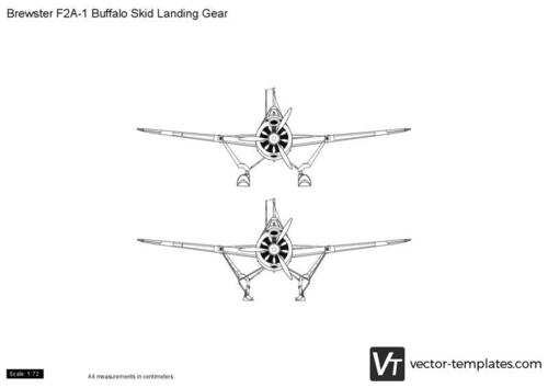 Brewster F2A-1 Buffalo Skid Landing Gear