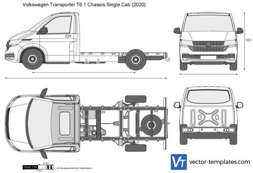 Volkswagen Transporter T6.1 Chassis Single Cab