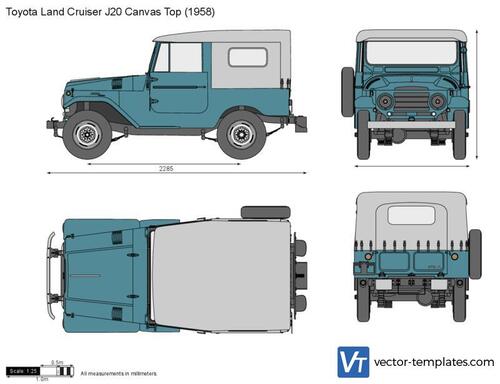 Toyota Land Cruiser J20 Canvas Top