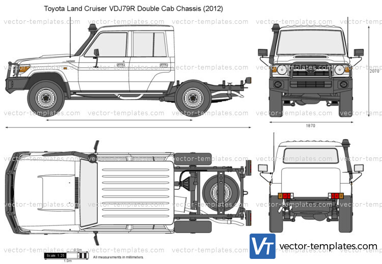 Toyota Land Cruiser VDJ79R Double Cab Chassis