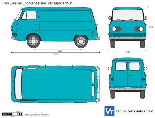 Ford E-series Econoline Panel Van Mark 1 1961