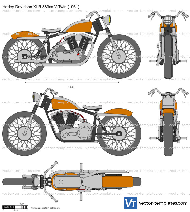 Harley Davidson XLR 883cc V-Twin