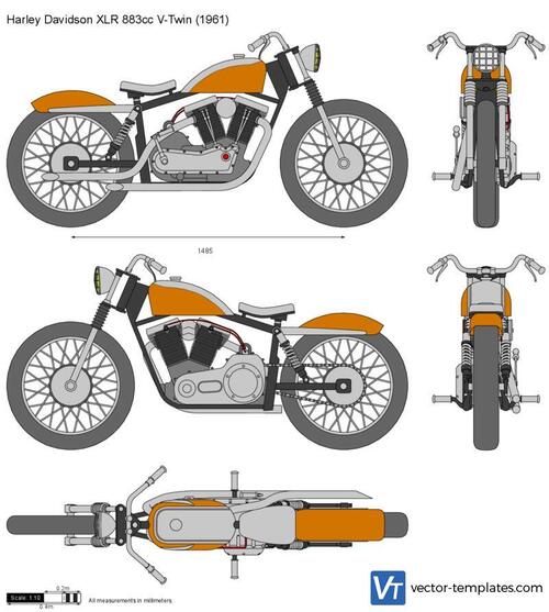 Harley Davidson XLR 883cc V-Twin