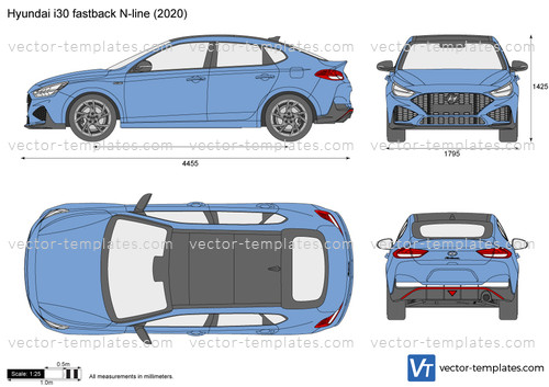 Templates - Cars - Hyundai - Hyundai i30 fastback N-line