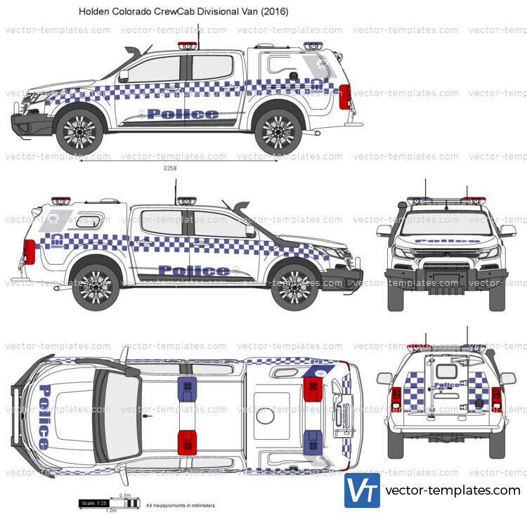 Holden Colorado CrewCab Divisional Van Police