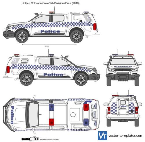 Holden Colorado CrewCab Divisional Van Police