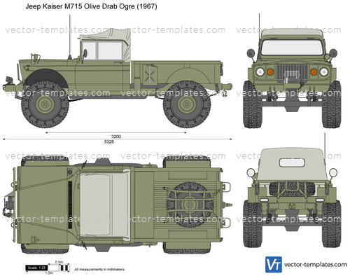 Jeep Kaiser M715 Olive Drab Ogre