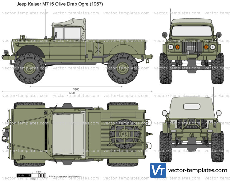 Jeep Kaiser M715 Olive Drab Ogre