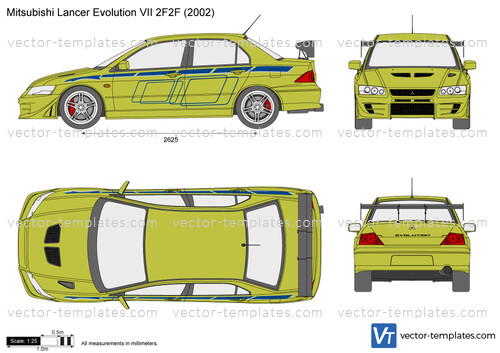 Mitsubishi Lancer Evolution VII 2F2F
