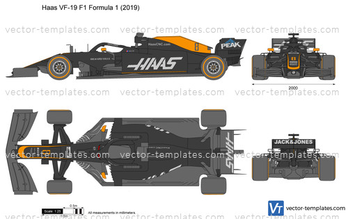 Haas VF-19 F1 Formula 1