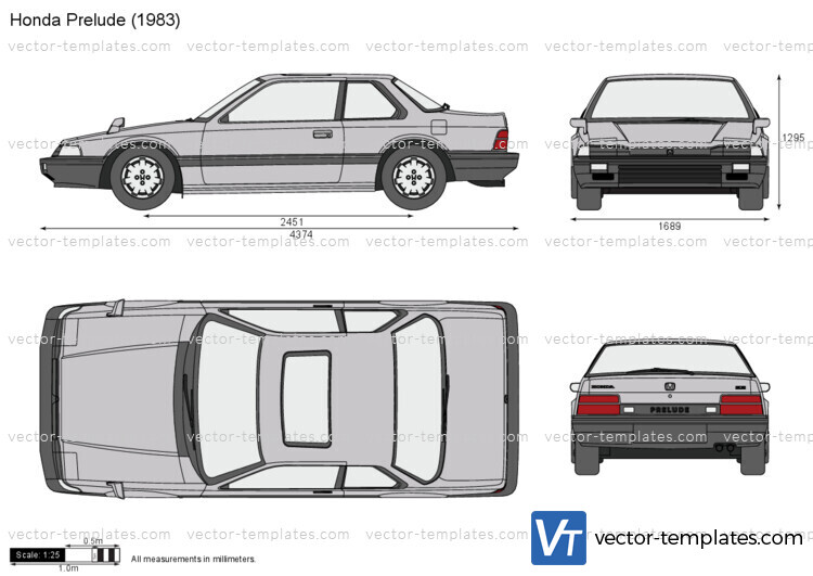 Templates - Cars - Honda - Honda Prelude