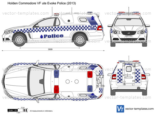 Holden Commodore VF ute Evoke Police