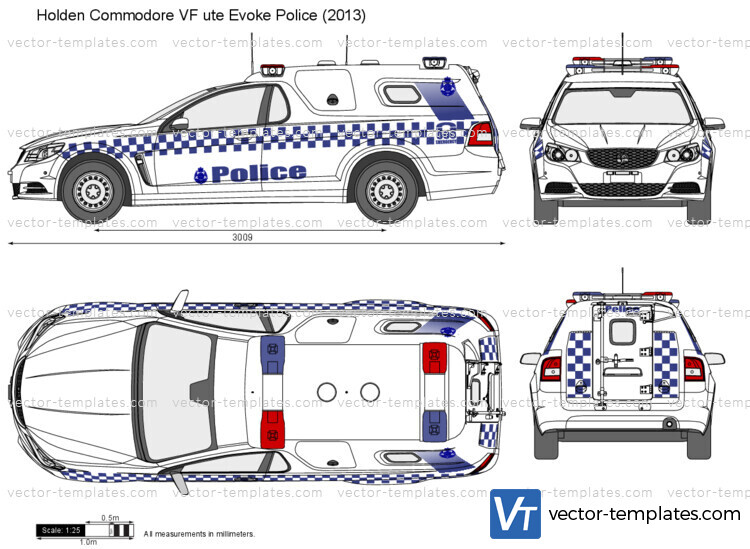 Holden Commodore VF ute Evoke Police