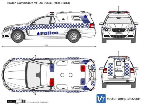 Holden Commodore VF ute Evoke Police