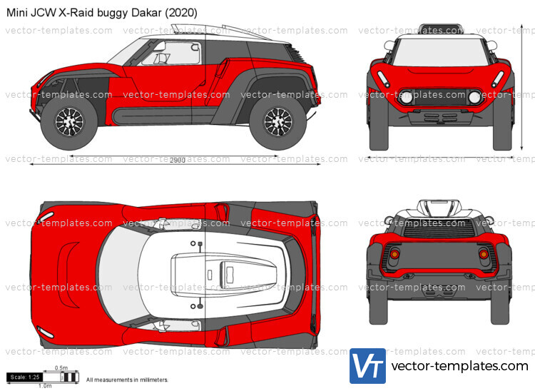 Mini JCW X-Raid buggy Dakar