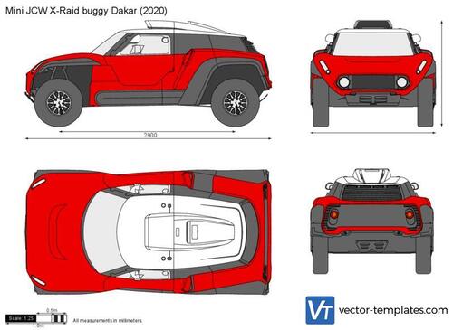 Mini JCW X-Raid buggy Dakar