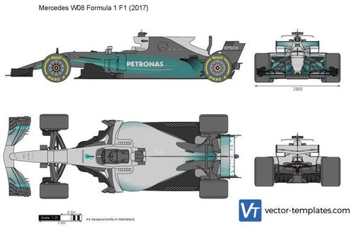 Mercedes W08 Formula 1 F1