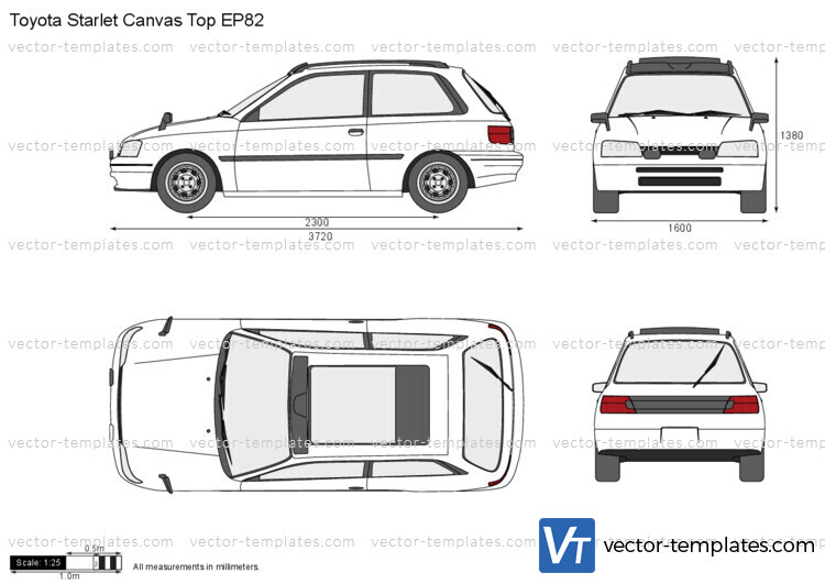 Toyota Starlet Canvas Top EP82