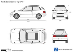 Toyota Starlet Canvas Top EP82