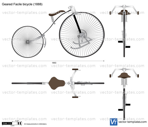 Geared Facile bicycle